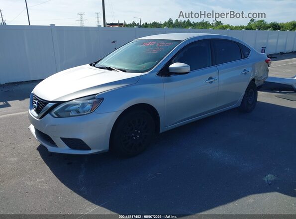 3N1AB7AP5HY359903 2017 NISSAN SENTRA Серебряный Передняя левая четверть
