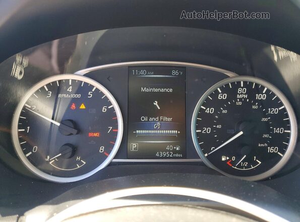 3N1AB7AP5HY368746 2017 NISSAN SENTRA Черный Вид щитка приборов