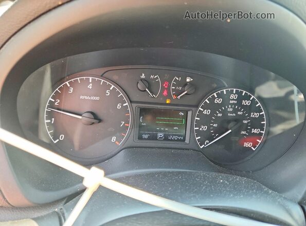 3N1AB7AP5HY373350 2017 NISSAN SENTRA White ხელსაწყოთა პანელის ხედი