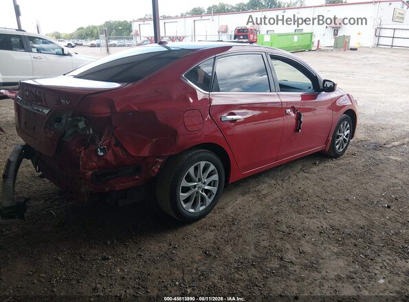 3N1AB7AP5JL617064 2018 NISSAN SENTRA Red Задня права чверть