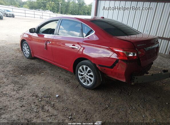 3N1AB7AP5JL617064 2018 NISSAN SENTRA Red Задня ліва чверть
