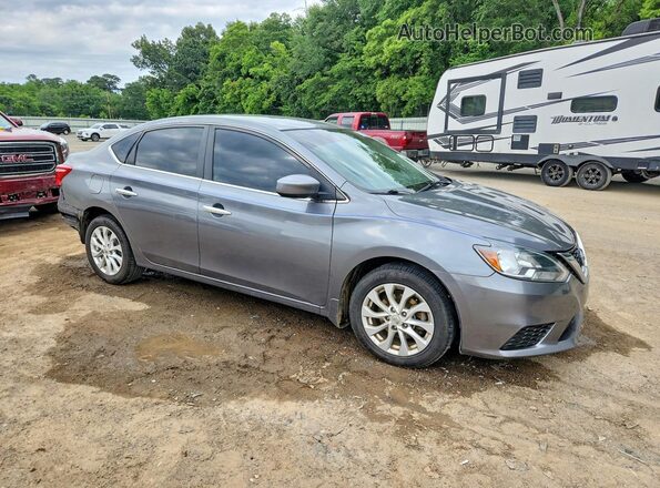 3N1AB7AP5JY208100 2018 NISSAN SENTRA Серый Передняя правая четверть