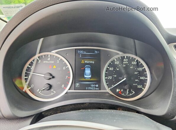 3N1AB7AP5JY208100 2018 NISSAN SENTRA Серый Вид щитка приборов