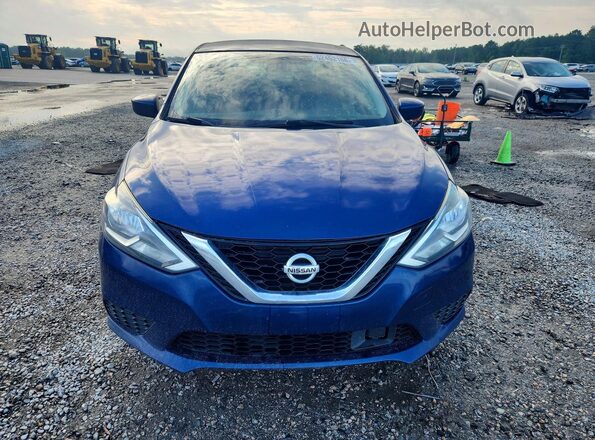 3N1AB7AP5JY220389 2018 NISSAN SENTRA Blue Вид спереду