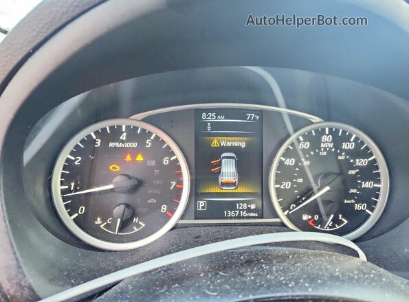 3N1AB7AP5JY220389 2018 NISSAN SENTRA Blue Вид щитка приладів