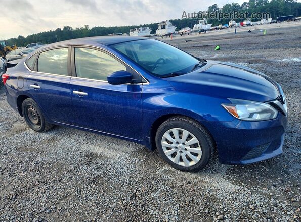 3N1AB7AP5JY220389 2018 NISSAN SENTRA Blue Передня права чверть