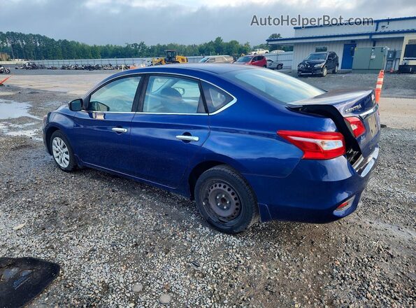 3N1AB7AP5JY220389 2018 NISSAN SENTRA Blue Задня ліва чверть