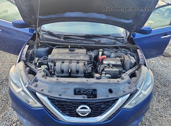 3N1AB7AP5JY220389 2018 NISSAN SENTRA Blue Вид задньої частини салону