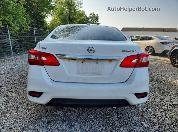 3N1AB7AP5JY225267 2018 NISSAN SENTRA White Widok z tyłu