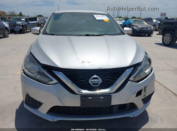 3N1AB7AP5JY227648 2018 NISSAN SENTRA Silver Widok zestawu wskaźników