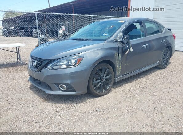 3N1AB7AP5JY235720 2018 NISSAN SENTRA Серый Передняя левая четверть