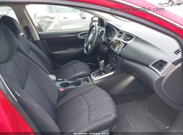 3N1AB7AP5JY237256 2018 NISSAN SENTRA Red Widok wnętrza z przodu