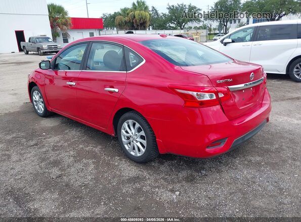 3N1AB7AP5JY237256 2018 NISSAN SENTRA Red Tył lewy