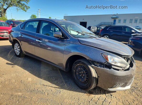 3N1AB7AP5JY254526 2018 NISSAN SENTRA Серый Передняя правая четверть
