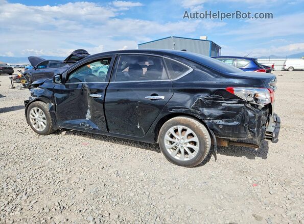 3N1AB7AP5JY264134 2018 NISSAN SENTRA Black უკანა მარცხენა
