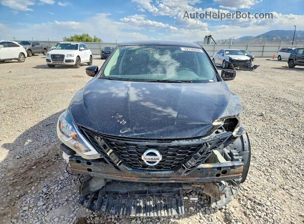 3N1AB7AP5JY264134 2018 NISSAN SENTRA Black წინა ხედი