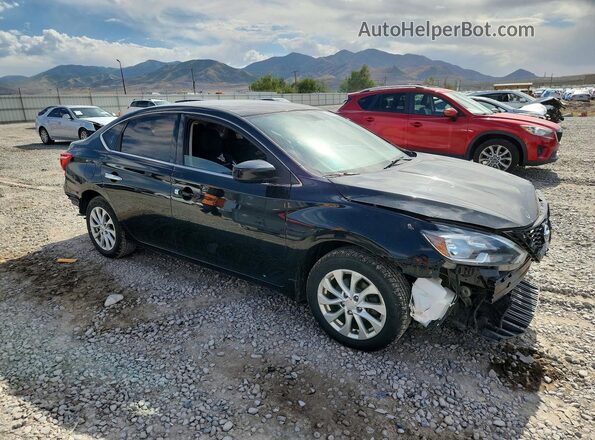3N1AB7AP5JY264134 2018 NISSAN SENTRA Black წინა მარჯვენა