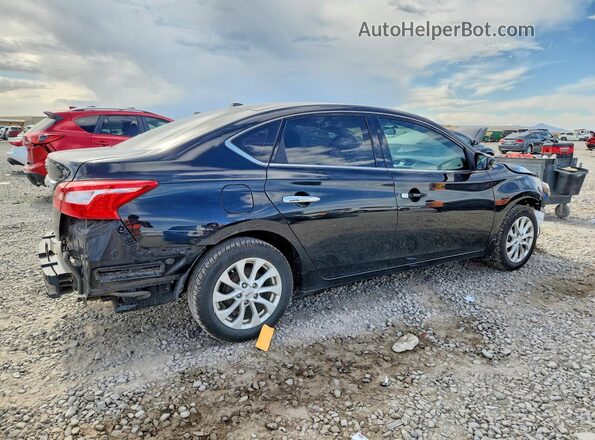 3N1AB7AP5JY264134 2018 NISSAN SENTRA Black უკანა მარჯვენა