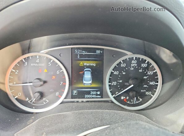 3N1AB7AP5JY264134 2018 NISSAN SENTRA Black ხელსაწყოთა პანელის ხედი