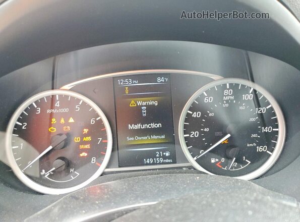 3N1AB7AP5JY304048 2018 NISSAN SENTRA Серый Вид щитка приборов