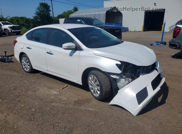 3N1AB7AP5JY312294 2018 NISSAN SENTRA White Delantero derecho