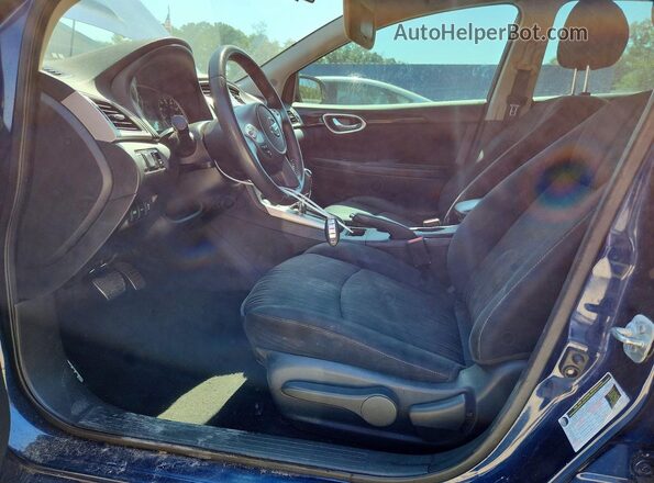 3N1AB7AP5JY344971 2018 NISSAN SENTRA Blue წინა სალონის ხედი
