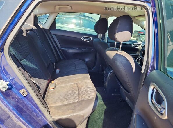 3N1AB7AP5JY344971 2018 NISSAN SENTRA Blue უკანა სავარძლების ხედი