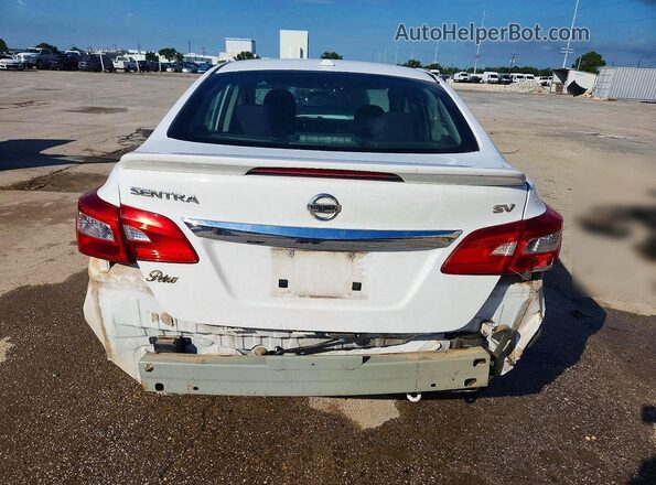 3N1AB7AP5KL602694 2019 NISSAN SENTRA Белый Вид сзади