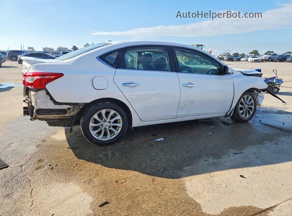 3N1AB7AP5KL602694 2019 NISSAN SENTRA Белый Задняя правая четверть
