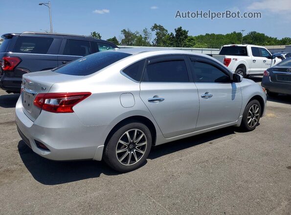 3N1AB7AP5KL606003 2019 NISSAN SENTRA Серебряный Задняя правая четверть