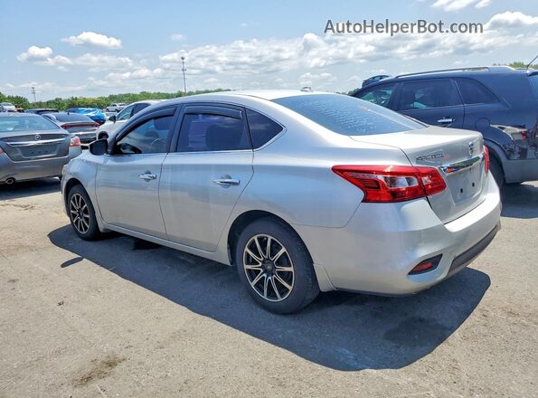 3N1AB7AP5KL606003 2019 NISSAN SENTRA Серебряный Задняя левая четверть