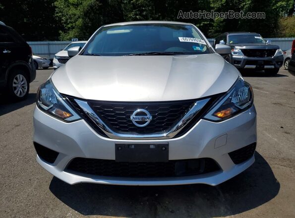3N1AB7AP5KL606003 2019 NISSAN SENTRA Серебряный Вид спереди