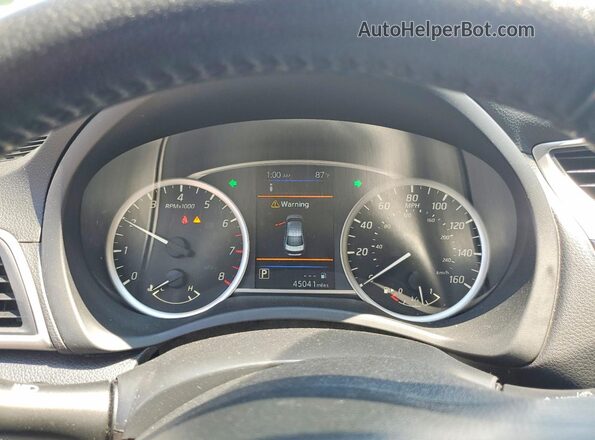 3N1AB7AP5KL606003 2019 NISSAN SENTRA Серебряный Вид щитка приборов