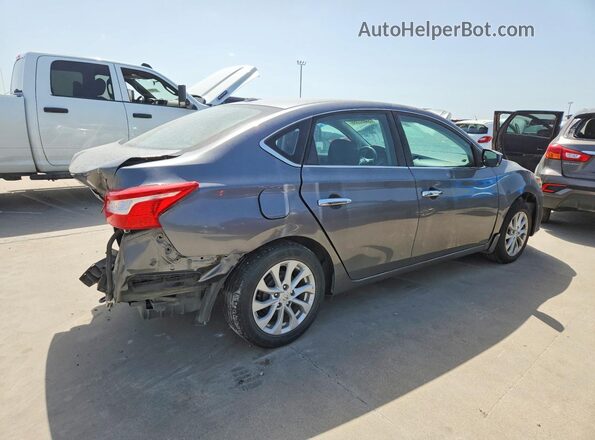 3N1AB7AP5KL614022 2019 NISSAN SENTRA Gray უკანა მარჯვენა