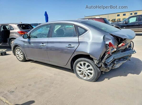 3N1AB7AP5KL614022 2019 NISSAN SENTRA Gray უკანა მარცხენა