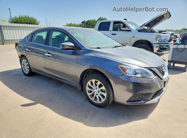 3N1AB7AP5KL614022 2019 NISSAN SENTRA Gray წინა მარჯვენა