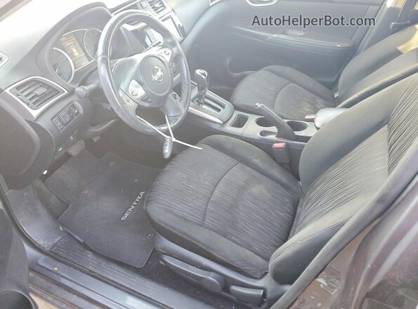 3N1AB7AP5KL614022 2019 NISSAN SENTRA Gray წინა სალონის ხედი