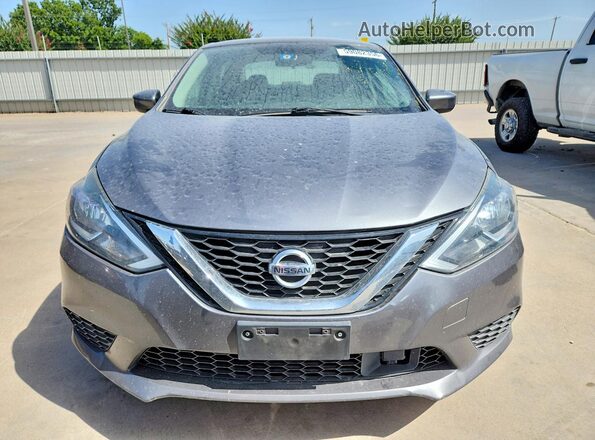 3N1AB7AP5KL614022 2019 NISSAN SENTRA Gray წინა ხედი