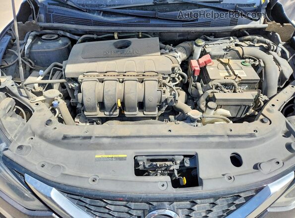 3N1AB7AP5KL614022 2019 NISSAN SENTRA Gray უკანა სალონის ხედი