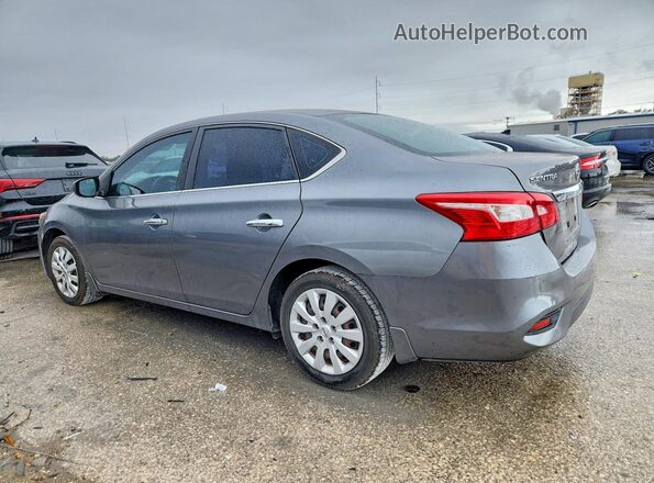 3N1AB7AP5KY205120 2019 NISSAN SENTRA Серый Задняя левая четверть