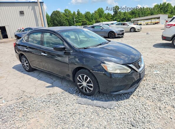 3N1AB7AP5KY207854 2019 NISSAN SENTRA Black Delantero derecho