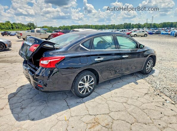 3N1AB7AP5KY207854 2019 NISSAN SENTRA Black Trasero derecho