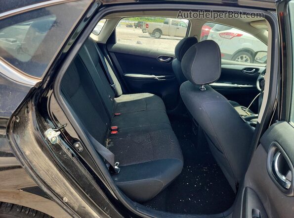3N1AB7AP5KY207854 2019 NISSAN SENTRA Black Vista de los asientos traseros