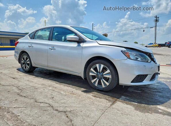 3N1AB7AP5KY217395 2019 NISSAN SENTRA Silver წინა მარჯვენა