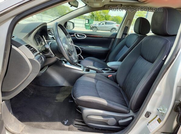 3N1AB7AP5KY217395 2019 NISSAN SENTRA Silver წინა სალონის ხედი