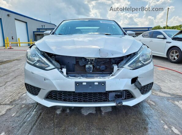 3N1AB7AP5KY217395 2019 NISSAN SENTRA Silver წინა ხედი