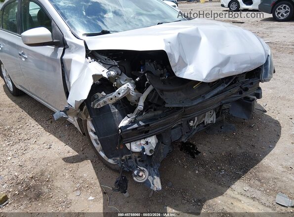 3N1AB7AP5KY220569 2019 NISSAN SENTRA Silver Front view