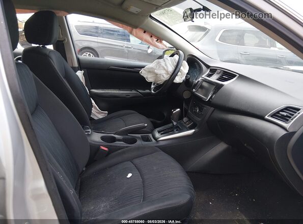 3N1AB7AP5KY220569 2019 NISSAN SENTRA Silver Front interior view