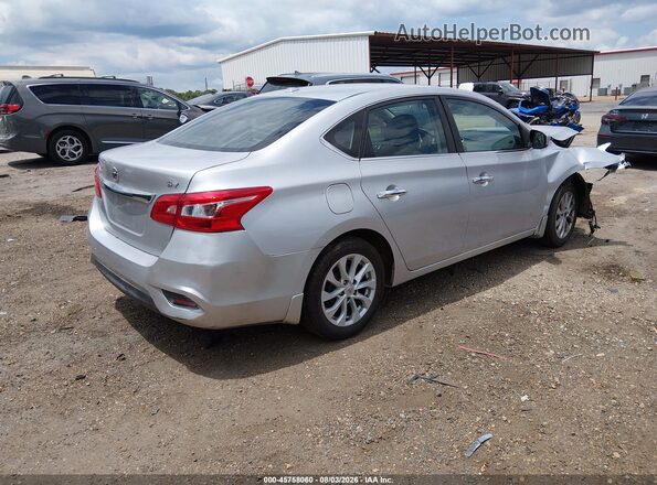 3N1AB7AP5KY220569 2019 NISSAN SENTRA Silver Rear right