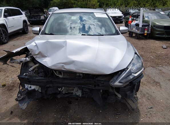 3N1AB7AP5KY220569 2019 NISSAN SENTRA Silver Rear interior view